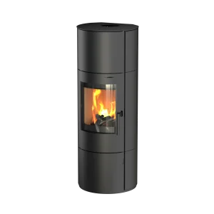 Cumulus Omega XL V1 - Black, without stone, permanently burning fireplace stove