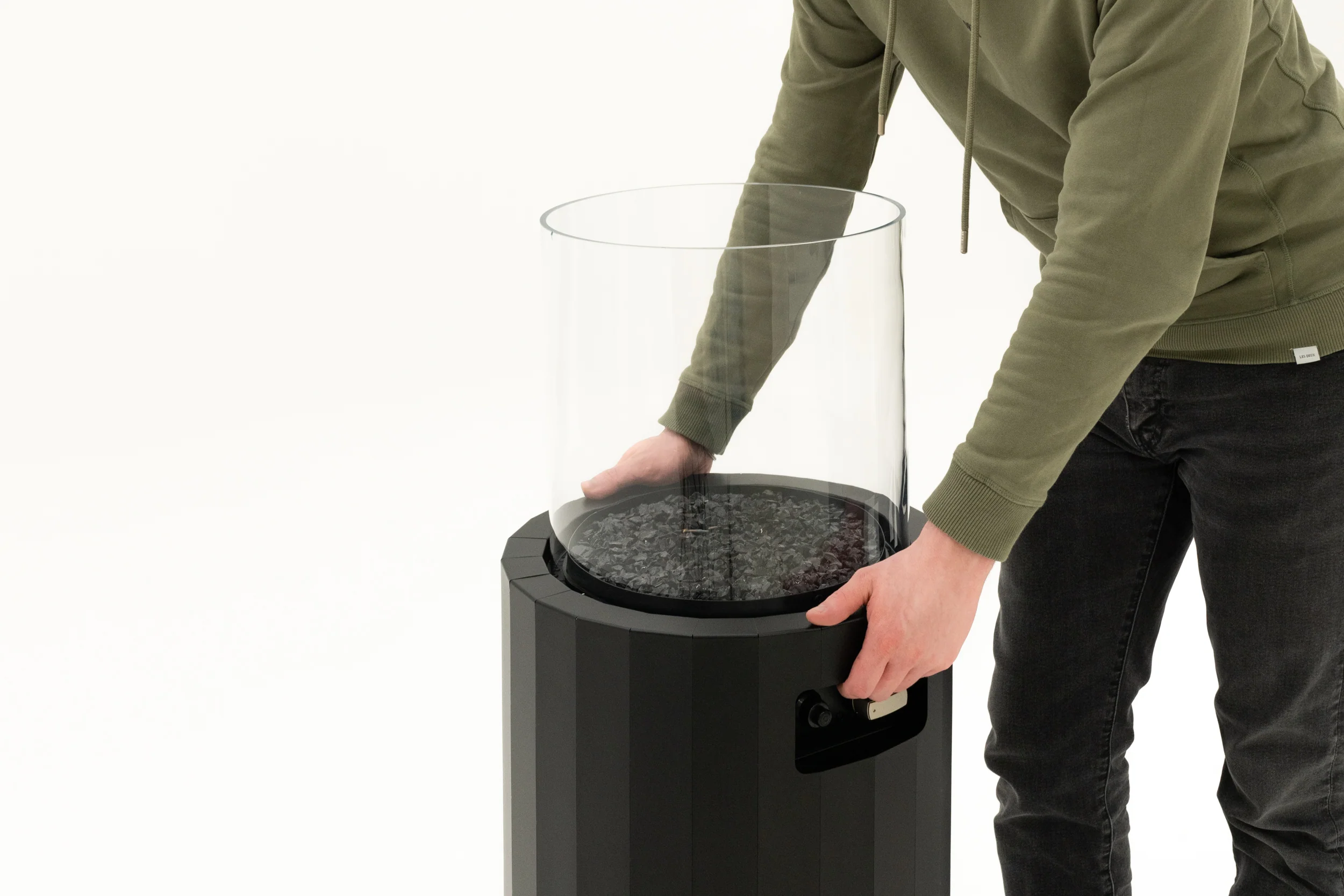 PLANIKA - Bino sivi - Vanjski plinski kamin